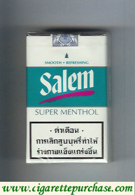 Discount Salem Super Menthol with red line cigarettes soft box