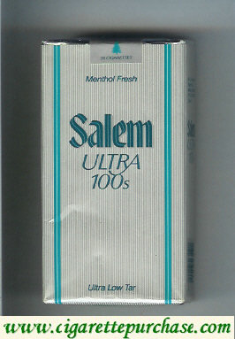 Discount Salem Ultra 100s Menthol Fresh cigarettes soft box