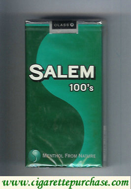Discount Salem with S 100s cigarettes soft box