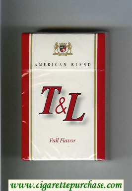 T and L American Blend Full Flavor cigarettes hard box