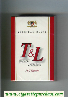 T and L Tobacna Ljubljna American Blend Full Flavor cigarettes hard box