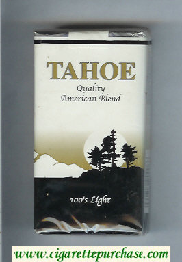 Tahoe Quality American Blend 100s Light cigarettes soft box