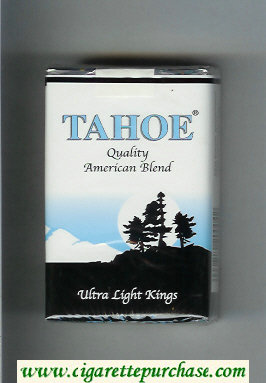 Tahoe Quality American Blend Ultra Light Kings cigarettes soft box