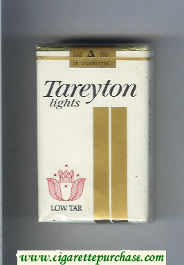 Tareyton Lights Low Tar cigarettes soft box