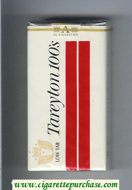 Tareyton 100s Low Tar cigarettes soft box