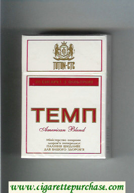 Temp American Blend cigarettes hard box