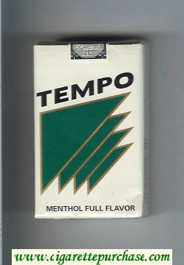 Tempo Menthol Full Flavor cigarettes soft box