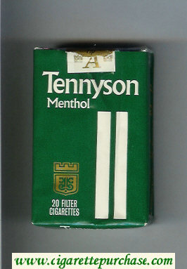 Tennyson Menthol cigarettes soft box