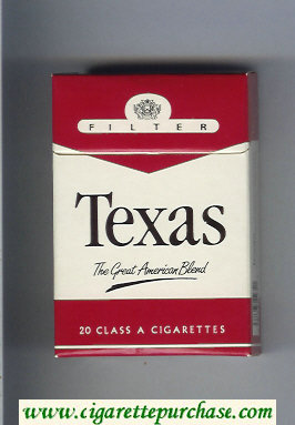 Texas The Great American Blend Filter cigarettes hard box