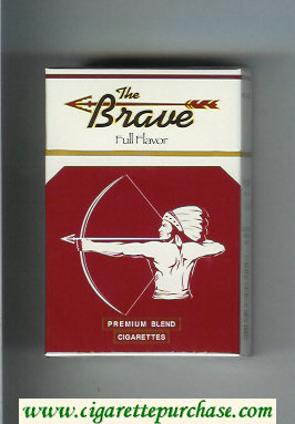 The Brave Full Flavor Premium Blend cigarettes hard box