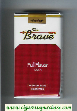 The Brave Full Flavor 100s Premium Blend cigarettes soft box