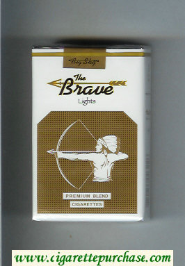 The Brave Lights Premium Blend cigarettes soft box