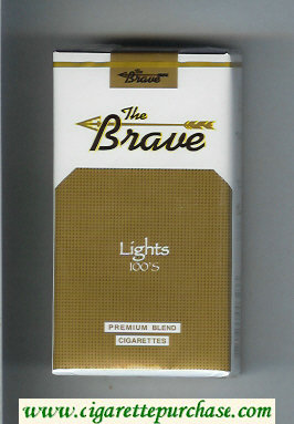 The Brave Lights 100s Premium Blend cigarettes soft box