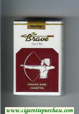 The Brave Non-Filter Premium Blend cigarettes soft box