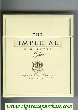 The Imperial 100s cigarettes Lights wide flat hard box