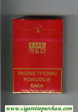 The Red Full Flavor cigarettes hard box