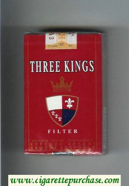 Three Kings Filter cigarettes red soft box