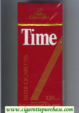 Time 120mm Filter cigarettes hard box