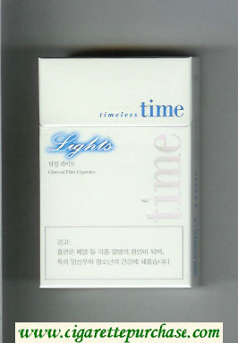 Time Timeless Lights cigarettes hard box