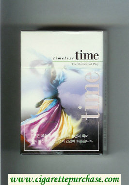 Time Timeless The Moment of Play cigarettes hard box