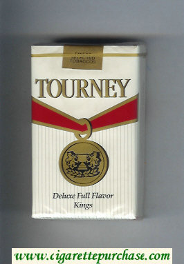 Tourney Deluxe Full Flavor Kings Cigarettes soft box