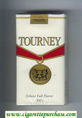 Tourney Deluxe Full Flavor 100s Cigarettes soft box