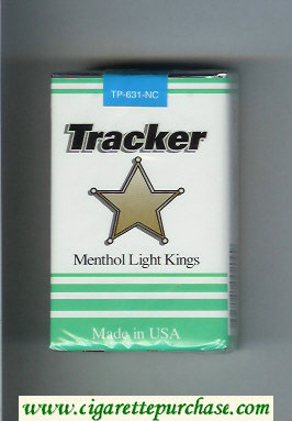 Tracker Menthol Light Kings Cigarettes soft box