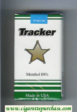 Tracker Menthol 100s Cigarettes soft box