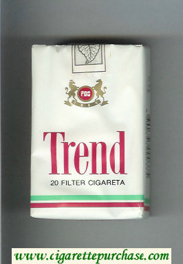 Trend cigarettes white soft box