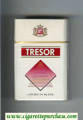 Tresor American Blend cigarettes white and red hard box