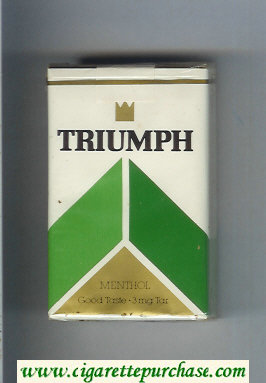 Triumph Menthol Good Taste cigarettes soft box