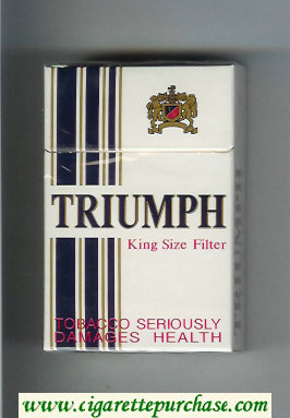 Triumph King Size Filter cigarettes hard box