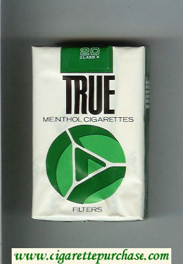 True Menthol cigarettes soft box