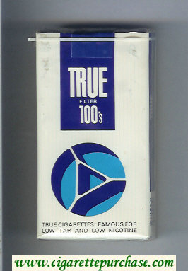 True Filter 100s cigarettes soft box