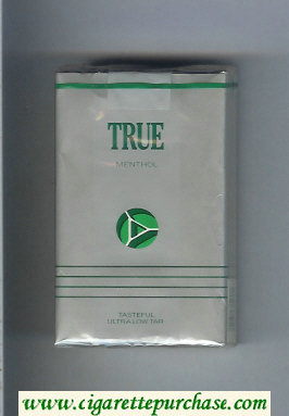 True Menthol cigarettes soft box