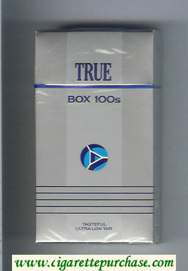 True Box 100s cigarettes hard box