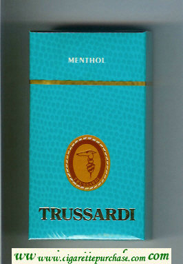 Trussardi Menthol 100s cigarettes green hard box