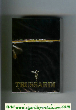 Trussardi cigarettes black hard box