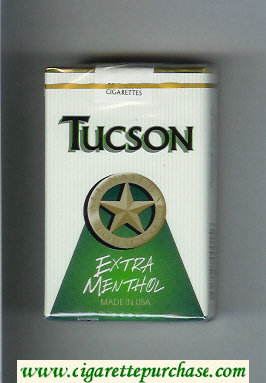 Tucson Extra Menthol cigarettes soft box