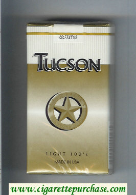 Tucson Light 100s cigarettes soft box