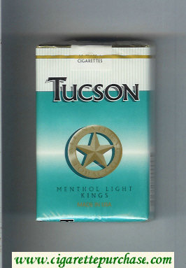 Tucson Menthol Light Kings cigarettes soft box