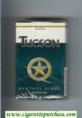 Tucson Menthol Kings cigarettes soft box