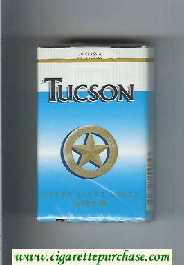 Tucson Ultra Light Kings cigarettes soft box