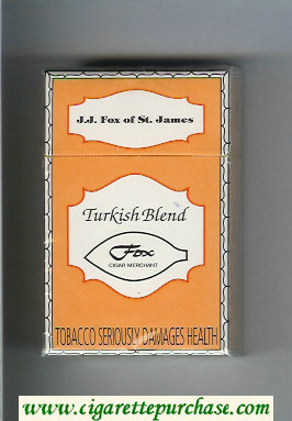 Turkish Blend Fox cigarettes hard box