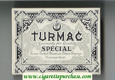 Turmac Special cigarettes wide flat hard box