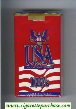 USA Additive Free 100s cigarettes soft box