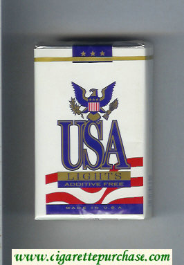USA Lights Additive Free cigarettes soft box