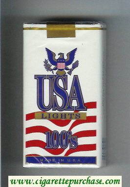 USA Lights 100s cigarettes soft box