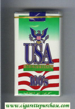 USA Menthol Filters Cigarettes 100s soft box