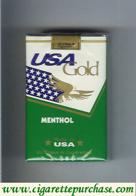 Discount USA Gold Menthol cigarettes soft box